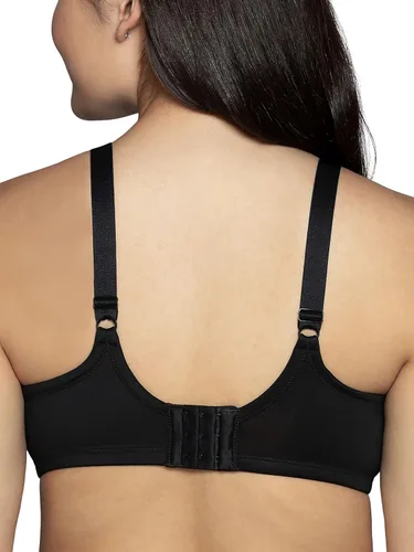 Vista 3 de Vanity Fair Brasier de realce de espalda completa para mujer con encaje, tela elástica en 4 direcciones, copas ligeramente forradas hasta DD