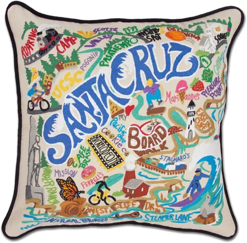 Vista 117 de Catstudio Portland (Oregon) - Almohada decorativa bordada