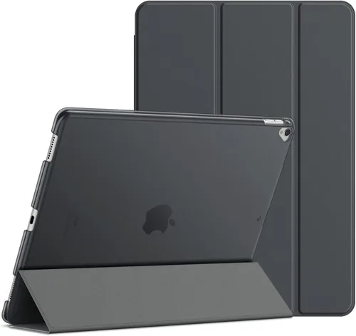 Vista 9 de JETech Funda para iPad Pro de 12.9 pulgadas (1ª y 2ª generación, modelos 2015 y 2017), activación/suspensión automática (negro)