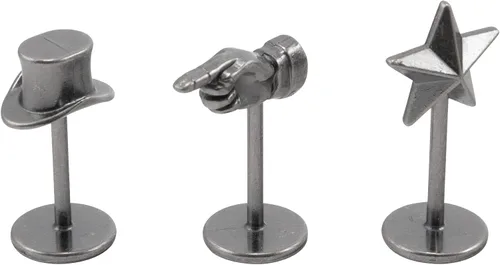 Vista 3 de Idea-Ology - Adornos de metal (3 unidades), soportes para figuras