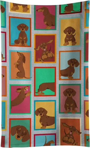 Vista 13 de Caroline's Treasures MLM1160KTWL - Lots of Red Siberian Husky - Toalla de cocina para invitados, toalla de baño decorativa para cara, té, paño