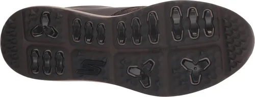 Vista 4 de Skechers Tenis de golf Elite 5 Range de ajuste relajado impermeables sin pinchos para hombre, Marrón, 8