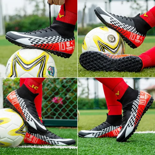Vista 7 de WINGFAI Zapatos de fútbol para hombre zapatos de fútbol profesionales de alta calidad transpirables para exteriores e interiores tenis