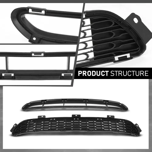 Vista 8 de G-PLUS Parrilla de Parachoques Delantero Inferior y Central 2 Piezas, Compatible con Kia Sorento 2014-2015 865611U500, 865221U500, 86561-1U500