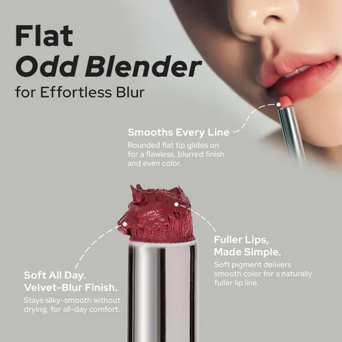 Vista 4 de Unseen Blur Soft Matte Lip Tint – Tinte de larga duración 215 Futuro