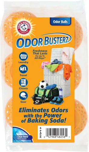 Vista 6 de Arm & Hammer Odor Busterz - Bolas desodorizantes de lavanda, ambientador y eliminador de olores, frescura de larga duración para el hogar, baño