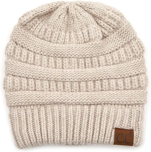 Vista 219 de C.C Trendy Warm Chunky Soft Stretch Cable Knit Beanie