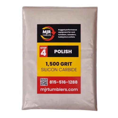Vista 15 de Vaso de roca de carburo de silicio de grano 36, grano extra grueso para pulir rocas etapa 1, compuesto de pulido de piedra de 1 libra para vasos