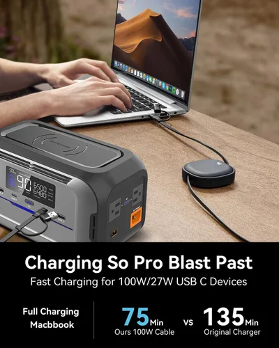 Vista 8 de Cable USB Tipo C Retráctil 5 en 1 de 100W, Paquete de 2 Cables de Carga Múltiple 5A Cable de Carga Rápida Cable USBC con USB A+C a L/C Accesorios