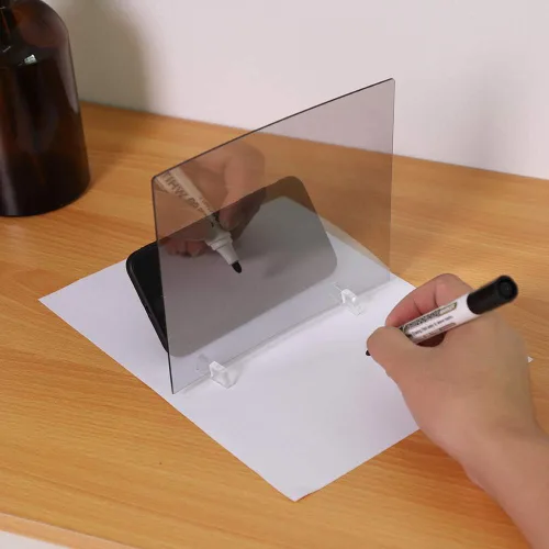 Vista 9 de Simlug Tablero de seguimiento óptico portátil, proyector de dibujo IP65, un espejo mágico para estudiantes, adultos, artistas, principiantes