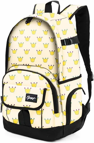 Vista 14 de Mochila escolar estilo Rickyh, mochila de viaje para hombres y mujeres, mochila ligera con compartimento para portátil, Tamaño único