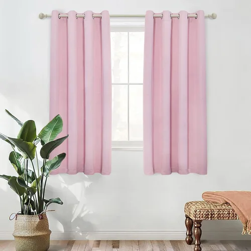 Vista 41 de MYSKY HOME Cortinas Aqua para Armario para Entrada Cortina Opaca para Puerta para Sala de Estar Cortina Oscurecedora de Habitación con Ojales