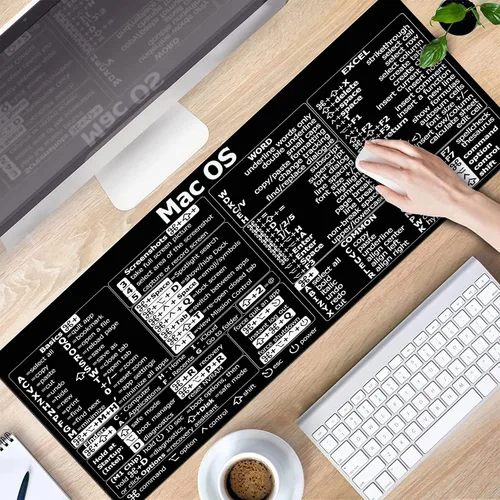 Vista 6 de Atajos para Mac OS, Word/Excel (para Mac), alfombrilla de ratón, indicadores de inversión de velas de Mac OS, patrones de gráficos, bolsa