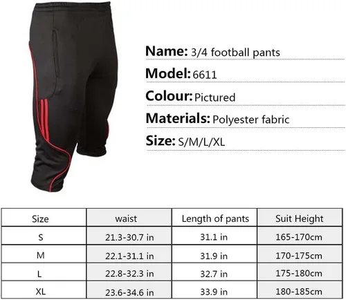 Vista 6 de Shinestone - Pantalones deportivos para hombre, para entrenamiento de fútbol, pantalones para correr, para deportes al aire libre e
