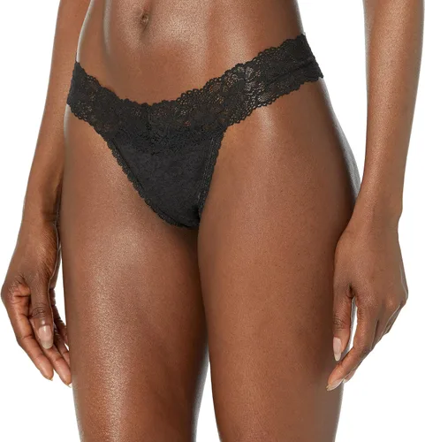 Vista 2 de Maidenform Paquete de ropa interior, bragas de encaje para mujer, paquete de 3, NegroRubor de nocheCámara Redy
