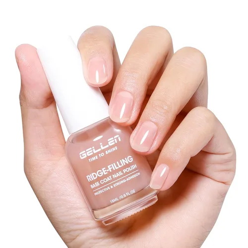 Vista 9 de GELLEN Capa superior de esmalte de uñas transparente, capa superior de alto brillo, secado rápido al aire, resistente a los rayos UV, larga duración