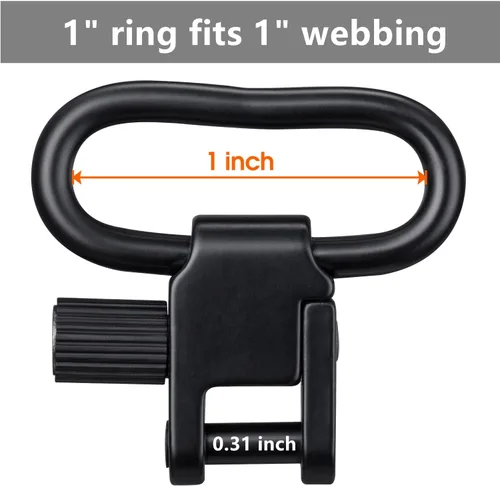 Vista 6 de VVAAGG 4 piezas de eslabones giratorios, 1", 1.25", 1.5 pulgadas, accesorio de eslinga de 2 puntos