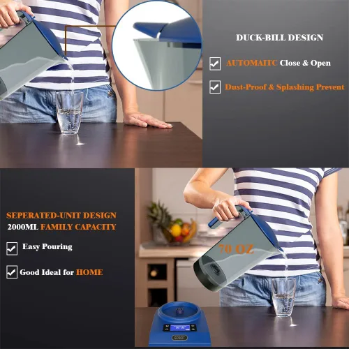 Vista 4 de Máquina de botella de agua alcalina de hidrógeno, generador de agua de hidrógeno, generador de agua de hidrógeno, dispensador de jarra con pantalla