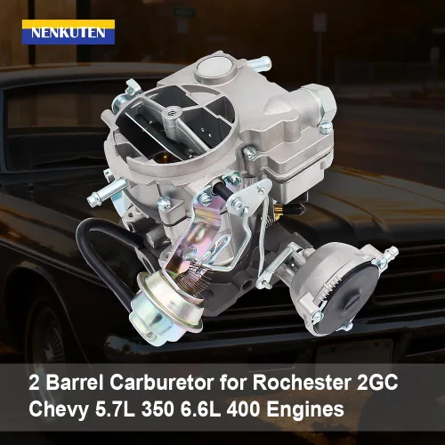 Vista 2 de Carburador NENKUTEN de 2 barriles para Rochester 2GC Chevy 5.7 L 350 6.6 L 400 para motores Chevrolet Small Block C10 C20 C30 1975-1980 Bel Air