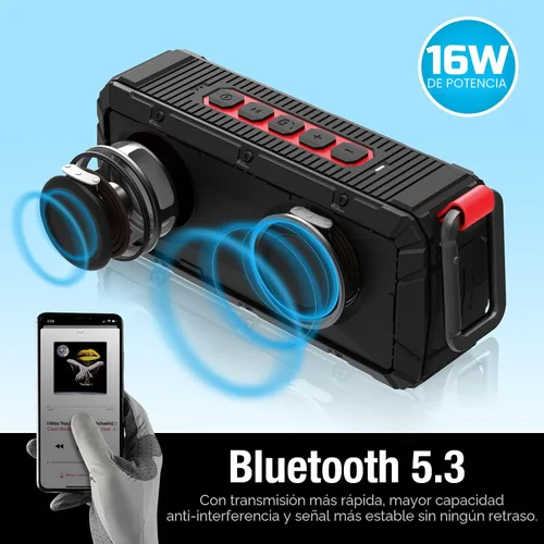 Vista 6 de Dprofy 2 altavoces de golf Bluetooth magnéticos portátiles profesionales, inalámbricos, impermeables, IPX6/a prueba de golpes, altavoces de golf