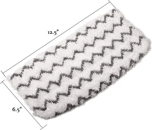 Vista 4 de F Flammi Paquete de 12 almohadillas de repuesto de microfibra para trapeador de vapor Shark S1000/S1000A/C/WM/S1001C y S2001 con tiras de fregado