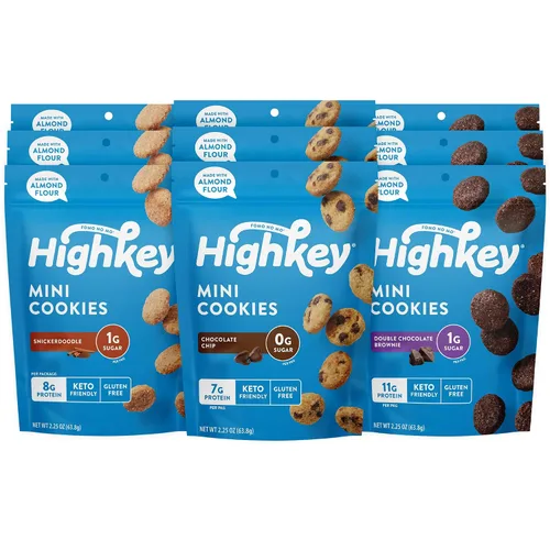 Vista 14 de HIGHKEY Galletas mini de azúcar y canela de harina de almendras de 2.25 onzas (paquete de 3)