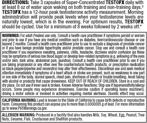 Vista 5 de ALLMAX TESTOFX - 90 Cápsulas - Apoya la producción de testosterona - 30 porciones