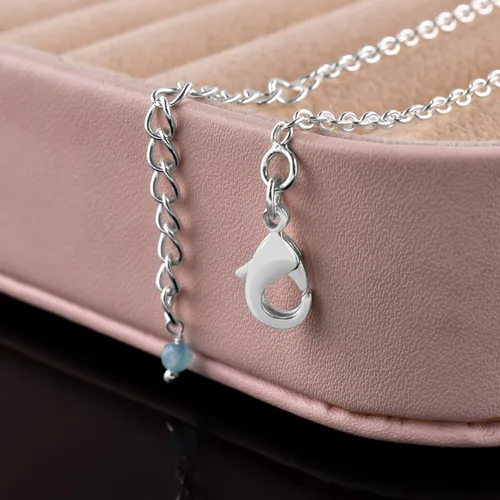 Vista 54 de YANARA Pulsera de tobillo para mujer, piedra de nacimiento natural, cuentas de piedras preciosas, tobillera delicada hecha a mano de 9 pulgadas +