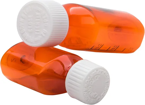 Vista 3 de Recipiente Amber Pharmacy con tapa, botella recargable resistente a los niños, botella recargable inastillable para líquidos y medicamentos