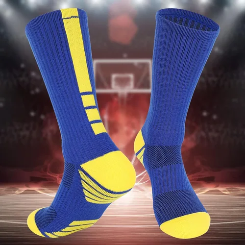 Vista 8 de Finerview Elite - Calcetines de baloncesto (6 pares), calcetines deportivos de alta calidad a media pantorrilla para adultos y jóvenes