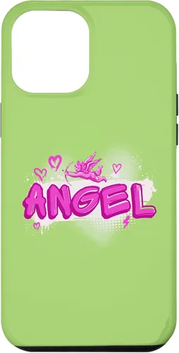 Vista 25 de iPhone 16 Angel y2k Aesthetic 2000s Millennial Nostalgia Pink Graffiti Case