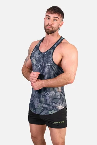 Vista 2 de Jed North Culturismo Tank Top Gym Stringer Y-Back Muscle Racerback
