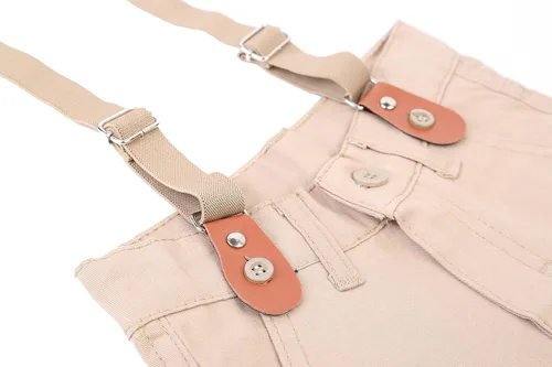 Vista 4 de Lilax Conjunto de pantalón de esmoquin con tirantes y camisa para hombre
