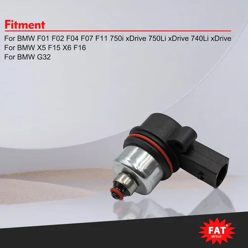 Vista 5 de Electroválvula de compresor de suspensión neumática para BMW Serie 5 F07 Grand Tourismo F11 Touring wagon 7 Series F02 F01 F04 F07 F11 F11N F15 G32