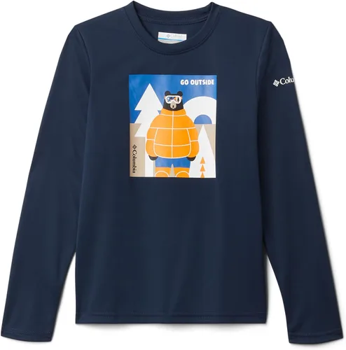 Vista 4 de Columbia Camiseta Grizzly Peak Ls Graphic para niño Negro Gema Berg