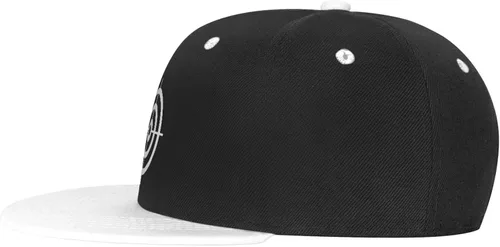 Vista 5 de Sombrero ajustable con cierre de presión para hombres y mujeres, anillos de tiro de diana unisex hip hop, gorra de béisbol para camionero y papá