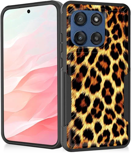Vista 129 de Funda para Moto G Play 4G 2024, resistente de doble capa híbrida de policarbonato duro, goma suave, a prueba de golpes, funda protectora resistente