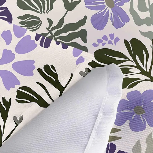 Vista 7 de Cortina de ducha botánica floral bohemia, bonita cortina de baño abstracta de mediados de siglo, flores modernas de mediados de siglo, primavera
