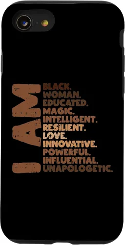 Vista 18 de I Am Black Woman Melanin Africa Pride History BHM Women Gift Case for iPhone 17