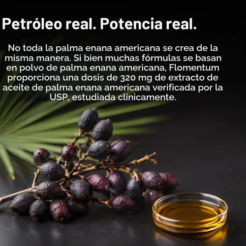 Vista 2 de Flomentum Saw Palmetto para hombres 320 mg suplementos para la salud