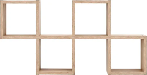Vista 7 de Danya B. Estante de pared en forma de tablero de ajedrez - Horizontal o Vertical (Castaño)