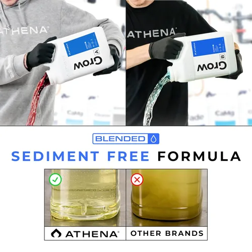 Vista 5 de Athena Blended Grow A&B Fertilizante líquido vegetativo de 2 partes para hidroponía y suelo Alimento vegetal para crecimiento en etapa vegetal