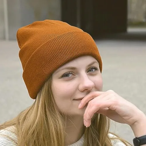 Vista 5 de Gorro de punto para hombres y mujeres, cálido y lindo gorro para invierno