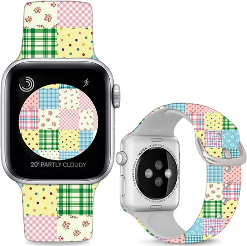 Vista 21 de Correas de silicona suave compatibles con Apple Watch de 38, 40, 41, 42, 44, 45, 46 y 49 mm, correas deportivas Ultra 2 para mujeres y hombres