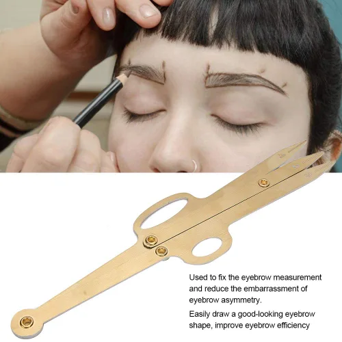 Vista 6 de Plantilla de cejas Regla de cejas Regla de cejas Regla de medida de cejas Herramienta de medida de cejas Regla de microblading Regla de plantilla