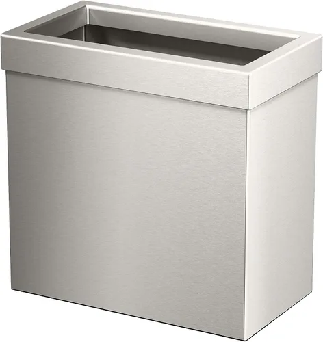 Vista 18 de Gatco Cubo de basura rectangular moderno, latón cepillado, cubo de basura de acero inoxidable con tapa extraíble, a prueba de fugas, capacidad de 3
