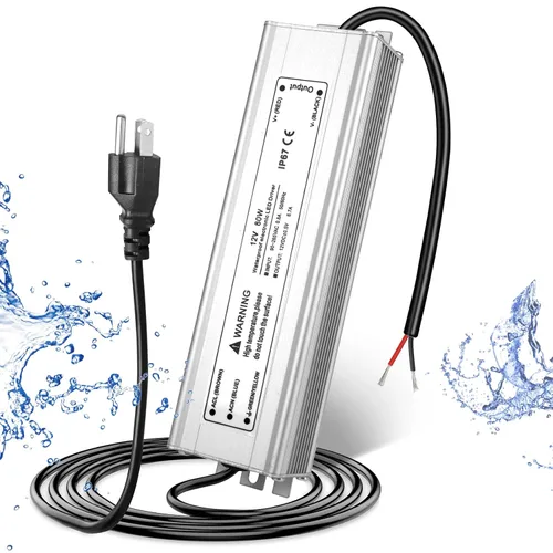Vista 11 de Fuente de alimentación LED de 12V 30W, transformador adaptador controlador LED IP67 impermeable 12V 110V CA a 12V CC de bajo voltaje con enchufe