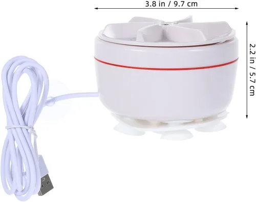 Vista 2 de Mini lavadora de turbina ultrasónica portátil plegable para calcetines y ropa interior, pequeña lavadora para apartamentos, viajes, dormitorios