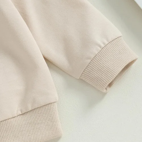 Vista 5 de YINGISFITM Conjunto de sudadera con estampado para bebé y niña, sudadera larga para otoño e invierno