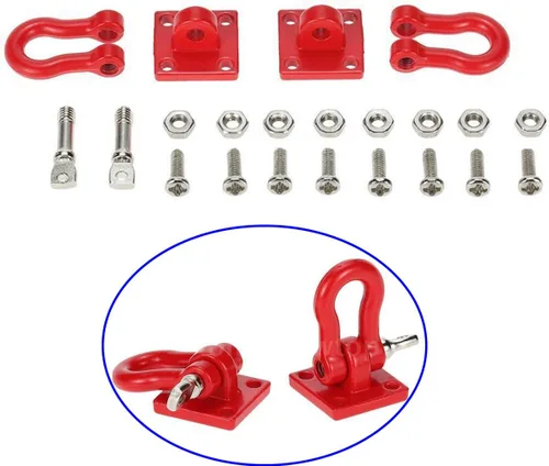 Vista 3 de ShareGoo - Ganchos de metal para remolque de remolque a control remoto, con hebilla, grilletes de cabrestante, accesorios de decoración a control